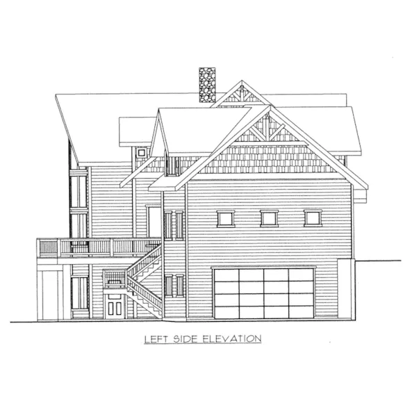 Luxury House Plan Left Elevation - Lavon Farm Luxury Home 088D-0645 - Shop House Plans and More