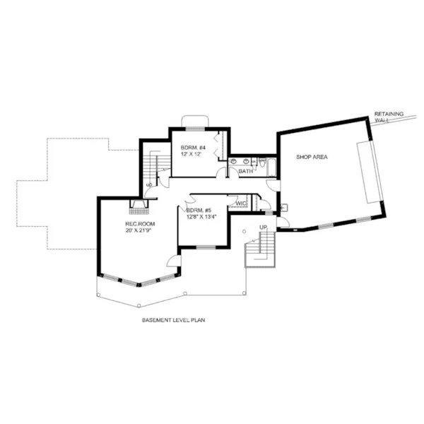 Luxury House Plan Lower Level Floor - Lavon Farm Luxury Home 088D-0645 - Shop House Plans and More