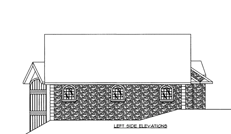 Mountain House Plan Left Elevation - 088D-0646 - Shop House Plans and More
