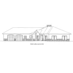 Ranch House Plan Right Elevation - Mendenhorn Ranch Home 088D-0648 - Shop House Plans and More