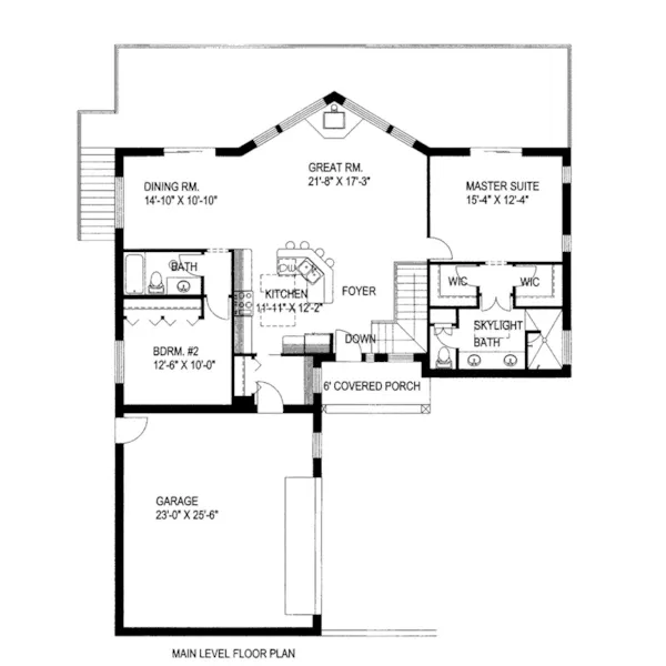 Vacation House Plan First Floor - Mendota Bay Vacation Home 088D-0649 - Shop House Plans and More