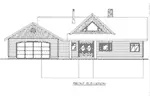 Ranch House Plan Front Elevation - Owlhaven Rustic Ranch Home 088D-0651 - Shop House Plans and More