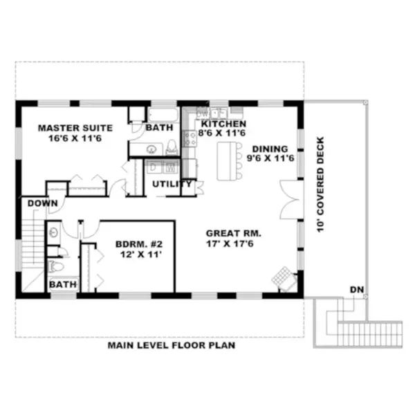 Ranch House Plan Second Floor - Mackerel Cove Vacation Home 088D-0652 - Shop House Plans and More