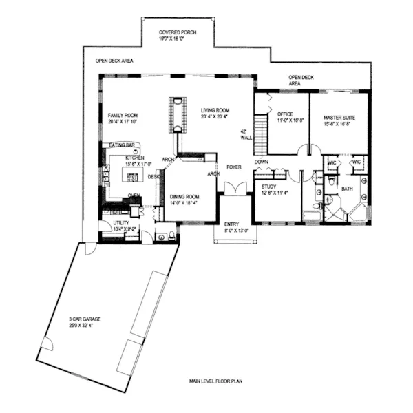 Luxury House Plan First Floor - Powderhurst Luxury Home 088D-0655 - Shop House Plans and More