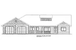 Ranch House Plan Front Elevation - Richertson Ranch Home 088D-0656 - Shop House Plans and More