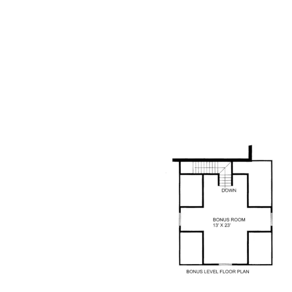 Modern House Plan Bonus Room - Saunders Creek Rustic Home 088D-0660 - Shop House Plans and More