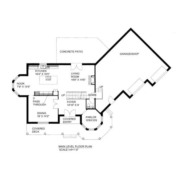 Luxury House Plan First Floor - Arborlawn Victorian Home 088D-0664 - Shop House Plans and More