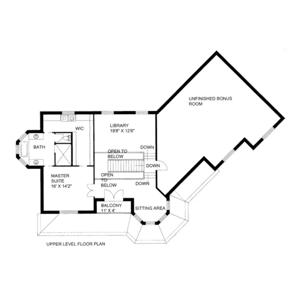 Luxury House Plan Second Floor - Arborlawn Victorian Home 088D-0664 - Shop House Plans and More