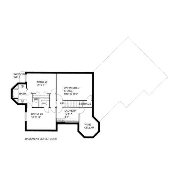 Luxury House Plan Lower Level Floor - Arborlawn Victorian Home 088D-0664 - Shop House Plans and More