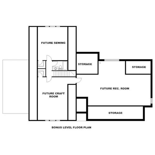 Traditional House Plan Bonus Room - Drake Park Country Home 088D-0671 - Shop House Plans and More