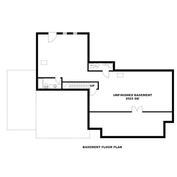 Traditional House Plan Lower Level Floor - Drake Park Country Home 088D-0671 - Shop House Plans and More