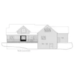 Traditional House Plan Rear Elevation - Drake Park Country Home 088D-0671 - Shop House Plans and More