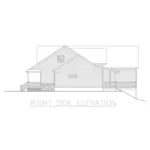 Traditional House Plan Right Elevation - Drake Park Country Home 088D-0671 - Shop House Plans and More