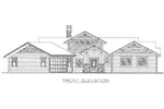 Front Elevation - 088D-0686 - Shop House Plans and More