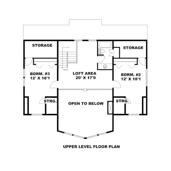 Beach & Coastal House Plan Second Floor - 088D-0696 - Shop House Plans and More