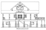 Beach & Coastal House Plan Front Elevation - 088D-0696 - Shop House Plans and More