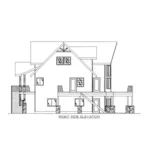 Beach & Coastal House Plan Right Elevation - 088D-0696 - Shop House Plans and More