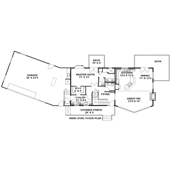 First Floor - 088D-0700 - Shop House Plans and More