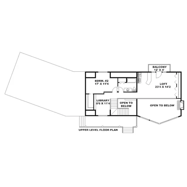 Second Floor - 088D-0700 - Shop House Plans and More