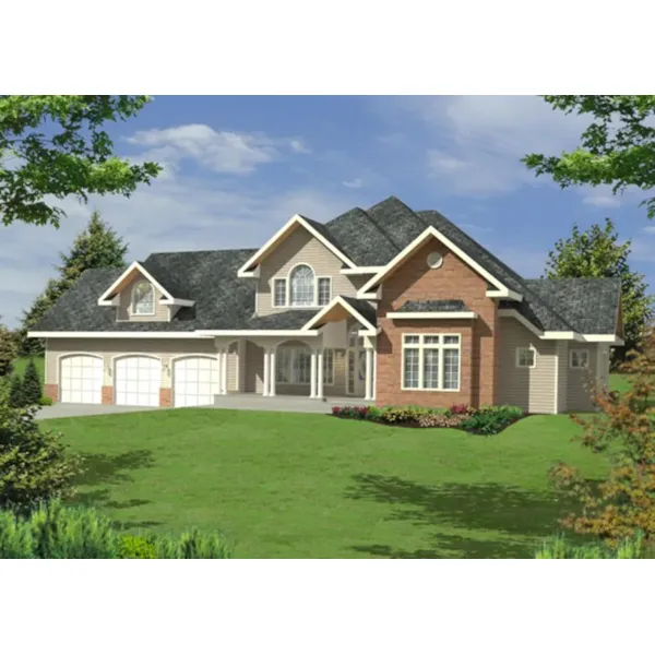 Country House Plan Front of Home - 088D-0708 - Shop House Plans and More