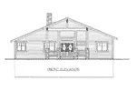 Rustic House Plan Front Elevation - Mt. Moran Craftsman Home 088D-0719 - Shop House Plans and More