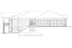 Arts & Crafts House Plan Left Elevation - Nevin Hill Ranch Home 088D-0724 - Shop House Plans and More