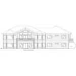 Vacation House Plan Rear Elevation - Nevin Hill Ranch Home 088D-0724 - Shop House Plans and More