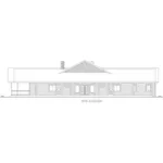 Contemporary House Plan Rear Elevation - 088D-0727 - Shop House Plans and More