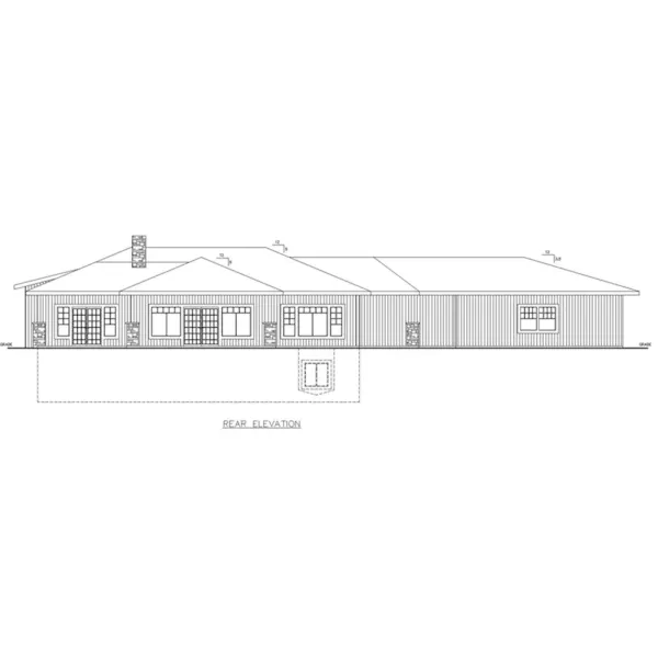 Rear Elevation - 088D-0728 - Shop House Plans and More