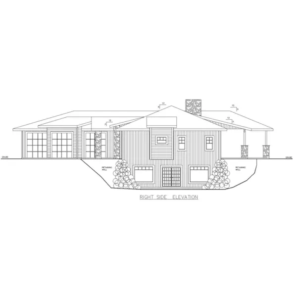 Right Elevation - 088D-0728 - Shop House Plans and More