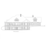 Victorian House Plan Rear Elevation - Parker Lake European Home 088D-0733 - Shop House Plans and More