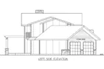 Ranch House Plan Left Elevation - Rossman Craftsman Home 088D-0736 - Shop House Plans and More