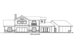 Traditional House Plan Rear Elevation - Rossman Craftsman Home 088D-0736 - Shop House Plans and More