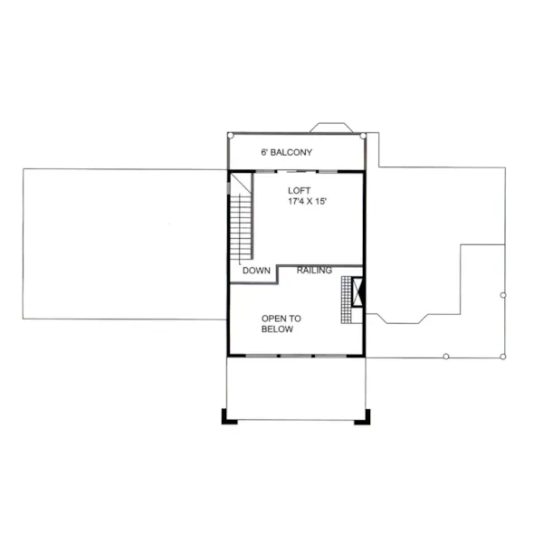 Waterfront House Plan Second Floor - 088D-0766 | House Plans and More