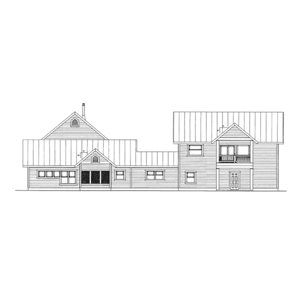 Right Elevation - Barnhill Lane Country Home 088D-0792 - Shop House Plans and More