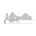 Left Elevation - Barker Bend Craftsman Home 088D-0800 - Shop House Plans and More