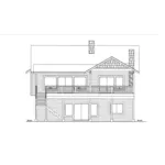 Rear Elevation - Barker Bend Craftsman Home 088D-0800 - Shop House Plans and More