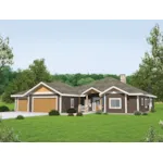 Mountain House Plan Front of Home - Danette Craftsman Home 088D-0828 - Shop House Plans and More