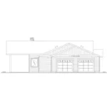 Contemporary House Plan Left Elevation - 088D-0833 - Shop House Plans and More