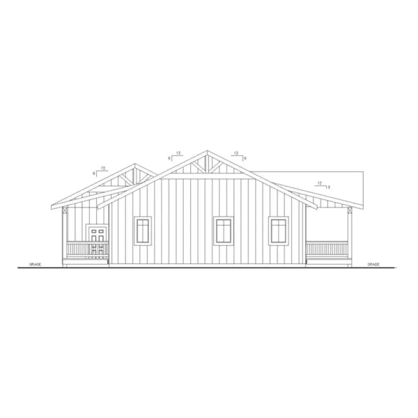 Left Elevation - 088D-0836 - Shop House Plans and More