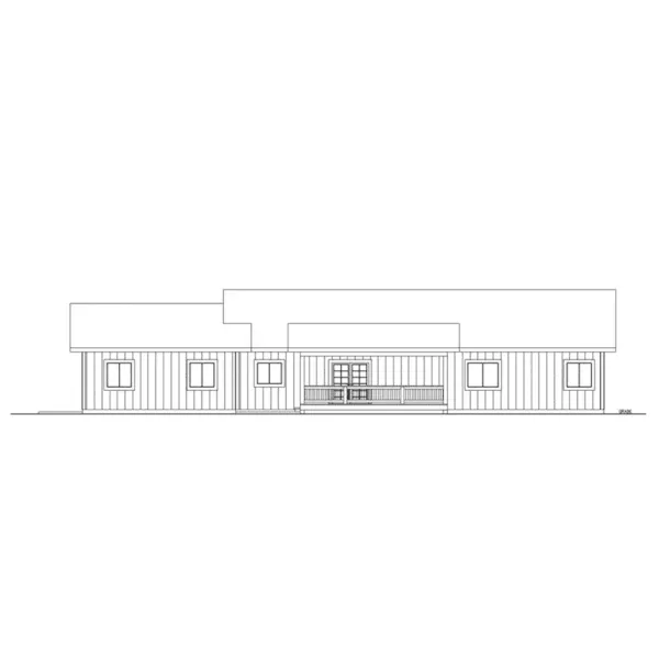 Rear Elevation - 088D-0836 - Shop House Plans and More