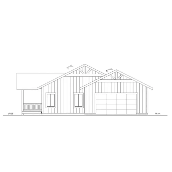 Right Elevation - 088D-0836 - Shop House Plans and More