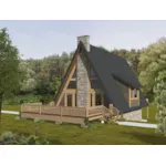 Mountain House Plan Front of Home - 088D-0856 | House Plans and More