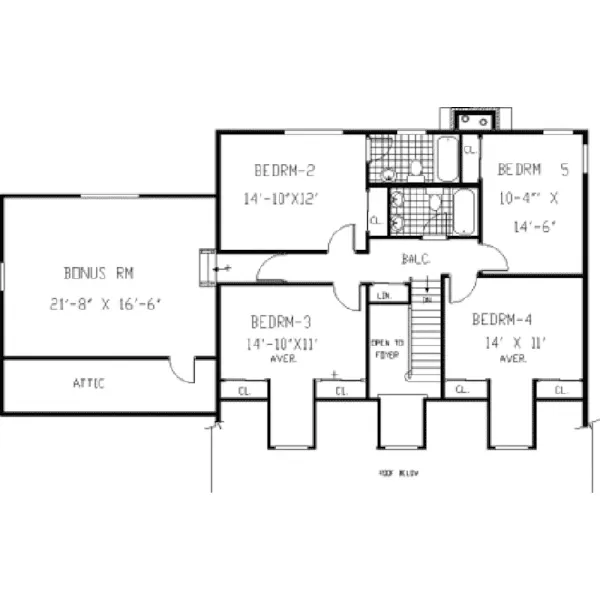 Luxury House Plan Second Floor - Draperhill Cape Cod Style Home 089D-0005 - Search House Plans and More