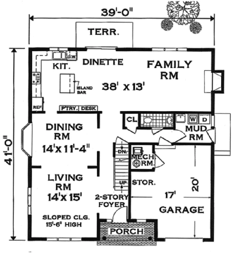 Neoclassical House Plan First Floor - Fillmore Traditional Home 089D-0007 - Search House Plans and More