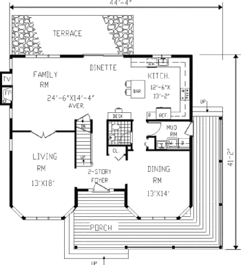 Country House Plan First Floor - Modena Dell Victorian Home 089D-0011 - Shop House Plans and More