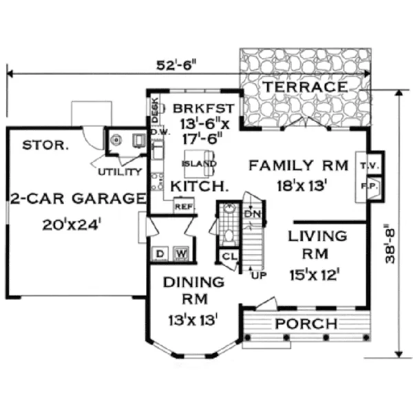 Southern House Plan First Floor - Edgercrest Victorian Home 089D-0016 - Search House Plans and More