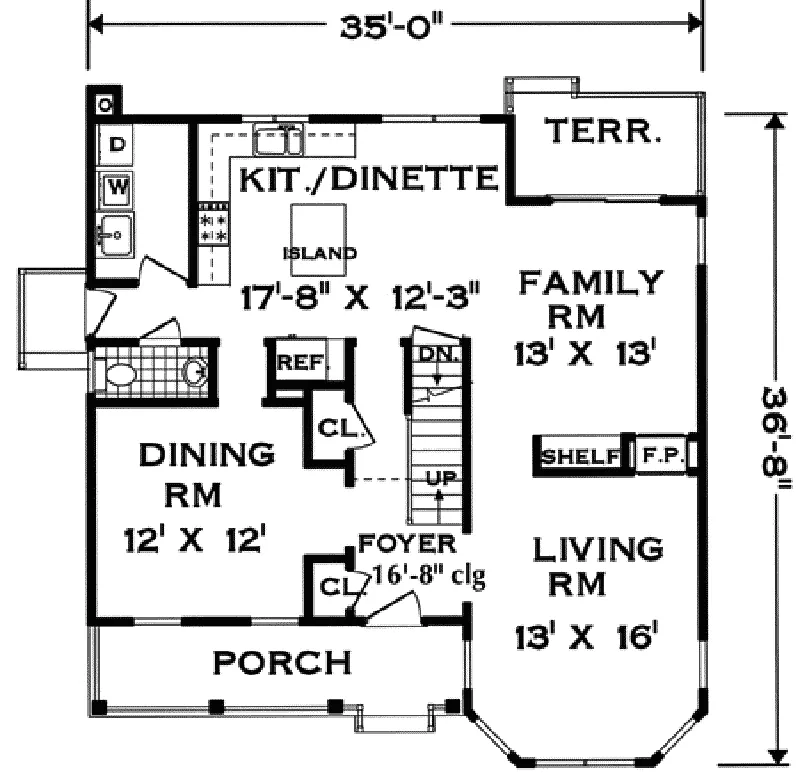 Victorian House Plan First Floor - Lonetree Victorian Home 089D-0022 - Shop House Plans and More
