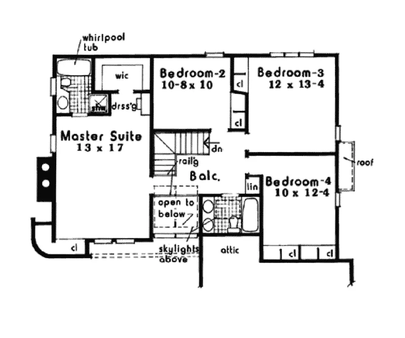 Traditional House Plan Second Floor - Yellowstone Rustic Home 089D-0032 - Shop House Plans and More