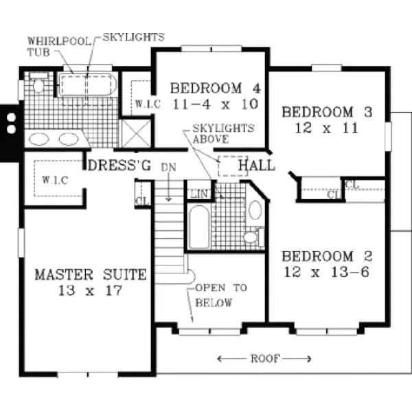 Country House Plan Second Floor - Lander Farm Country Home 089D-0033 - Shop House Plans and More